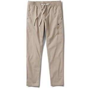 Vuori Ripstop Climber Pants Mens Medium Olive Green Elastic Waist Zip Pockets